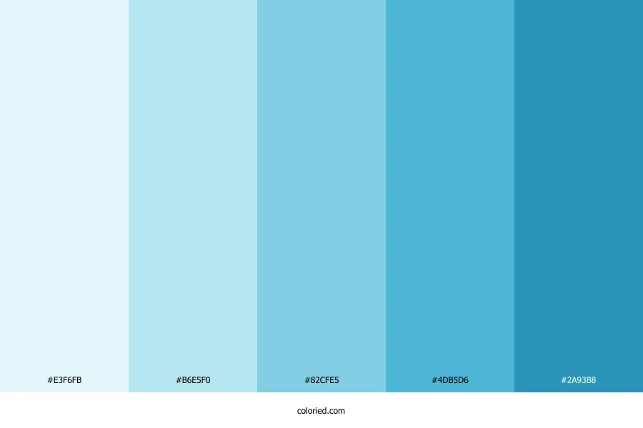 Fresh Blue Color Palette