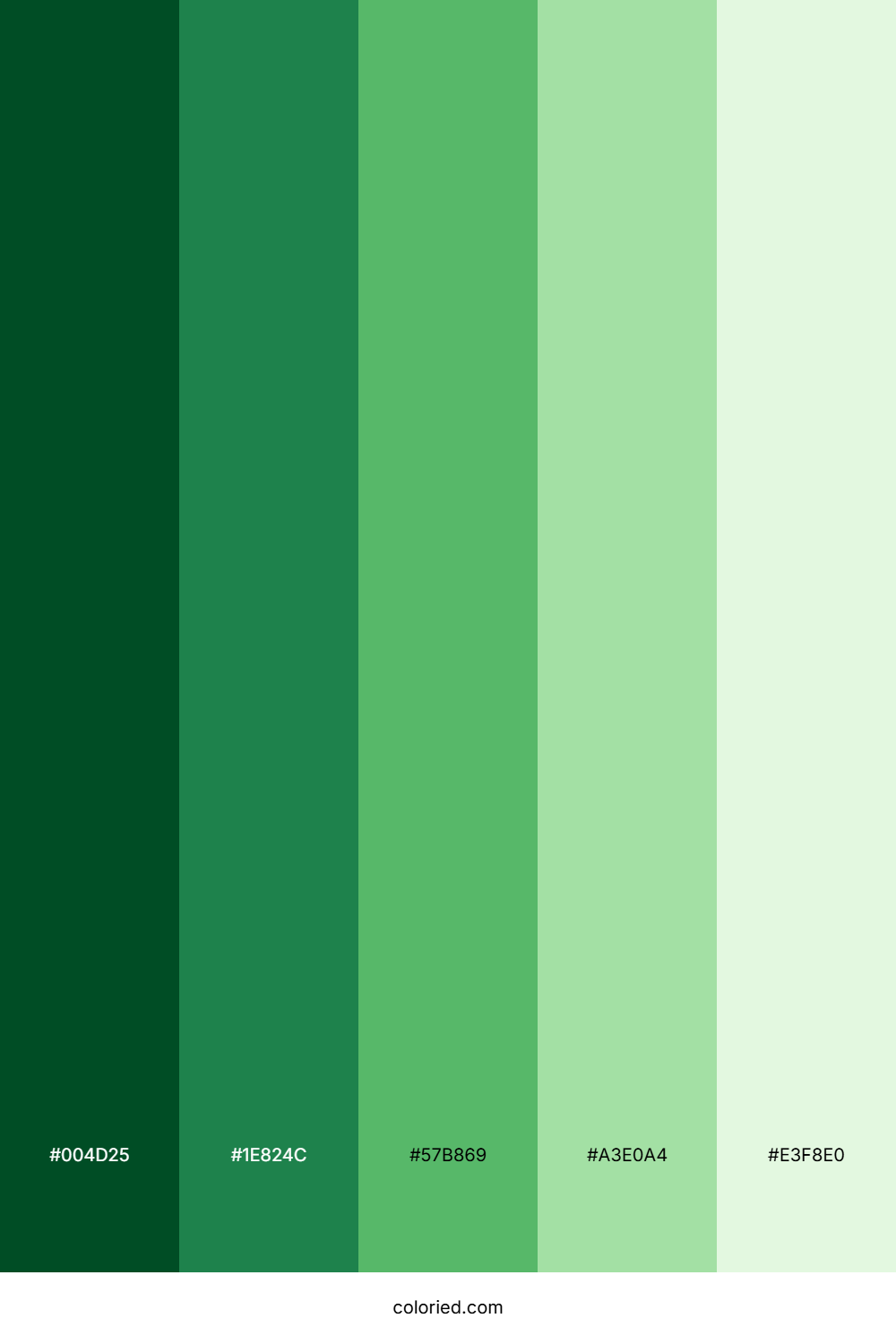 Fresh Green Gradient Color Palette