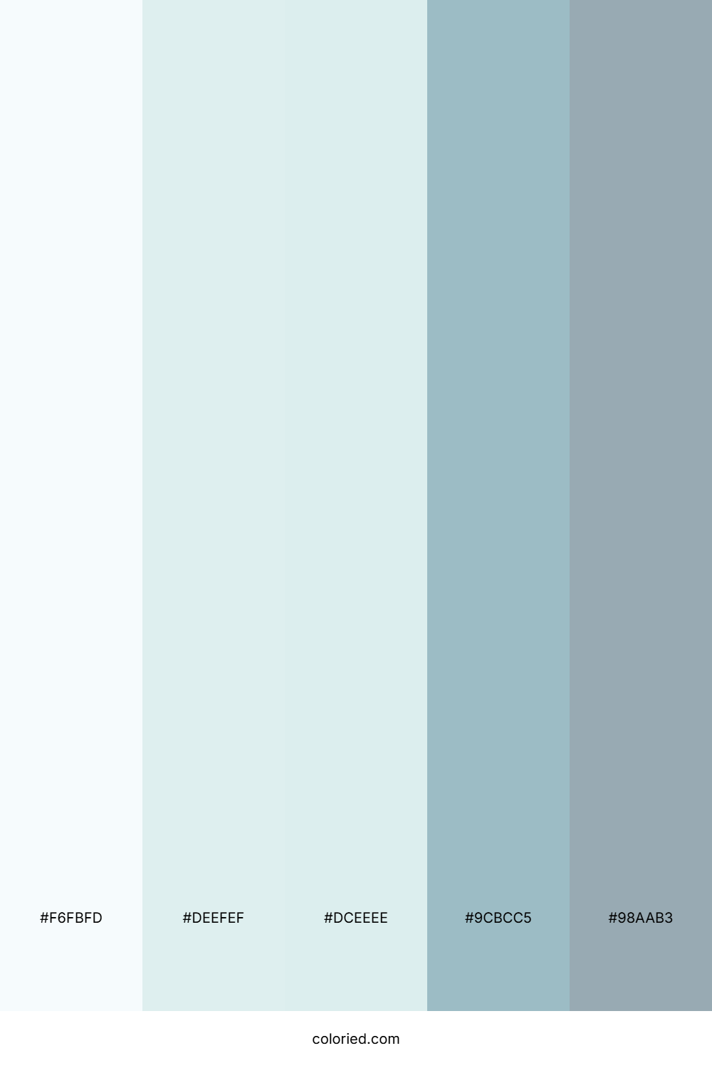 Frost and Slate Gray Color Palette