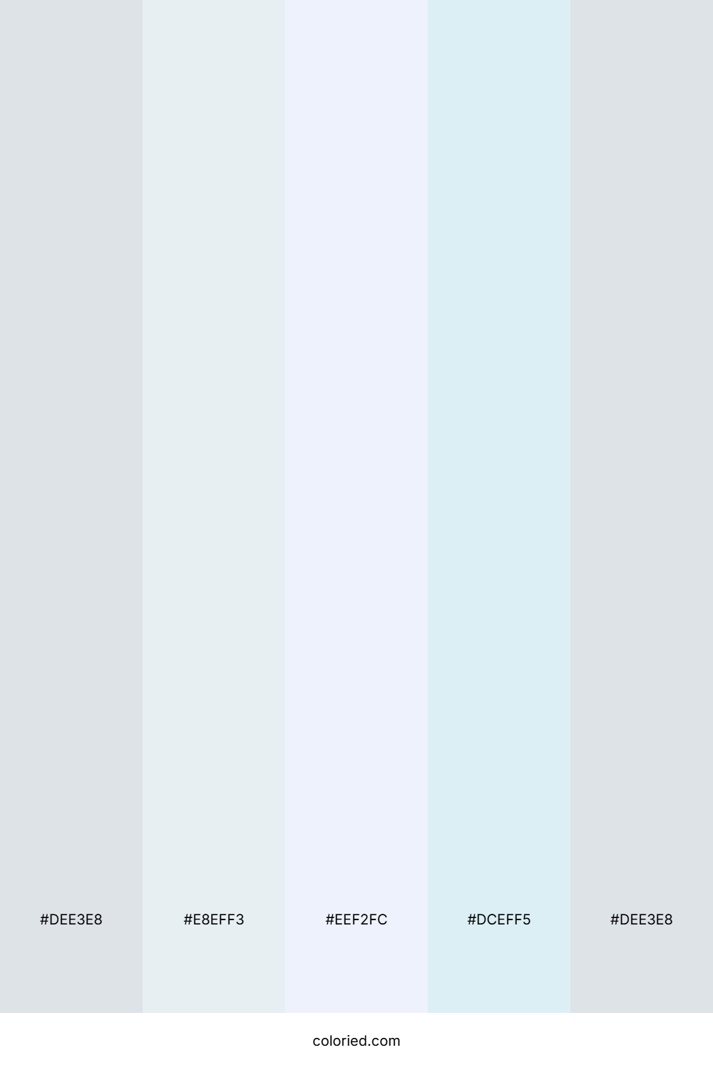 Frost Grey And Ice Blue Color Palette