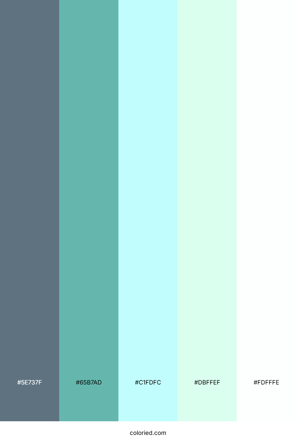 Frosted Aqua Mint Color Palette