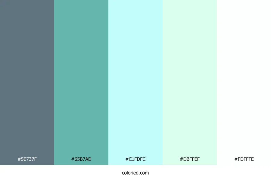 Frosted Aqua Mint Color Palette