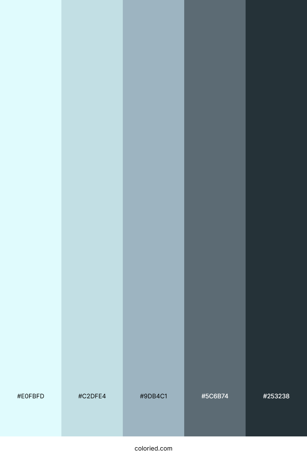 Frosted Aqua Stone Color Palette