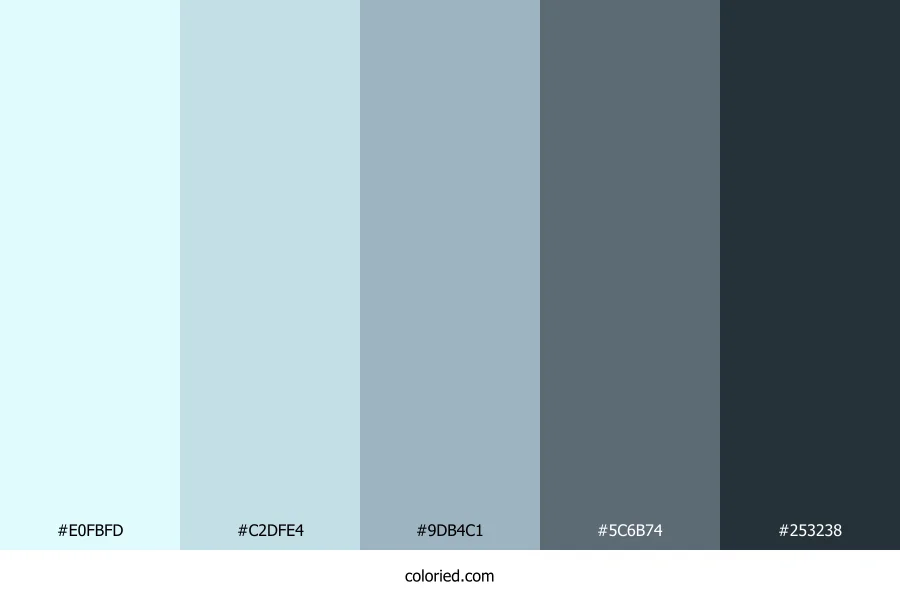 Frosted Aqua Stone Color Palette