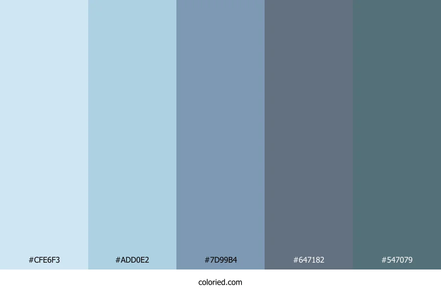 Frosted Ocean Drift Color Palette