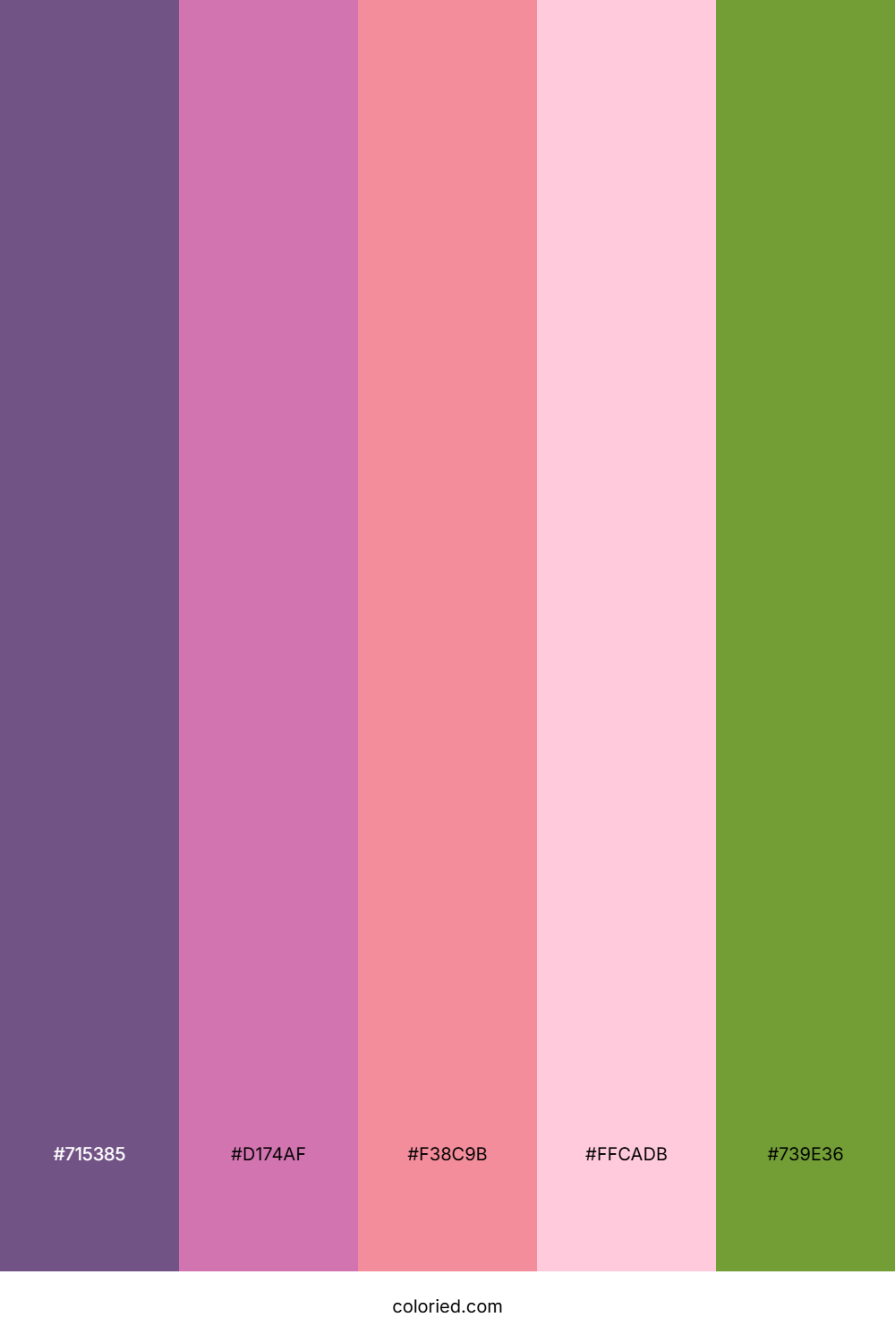Frosted Plum Orchard Color Palette