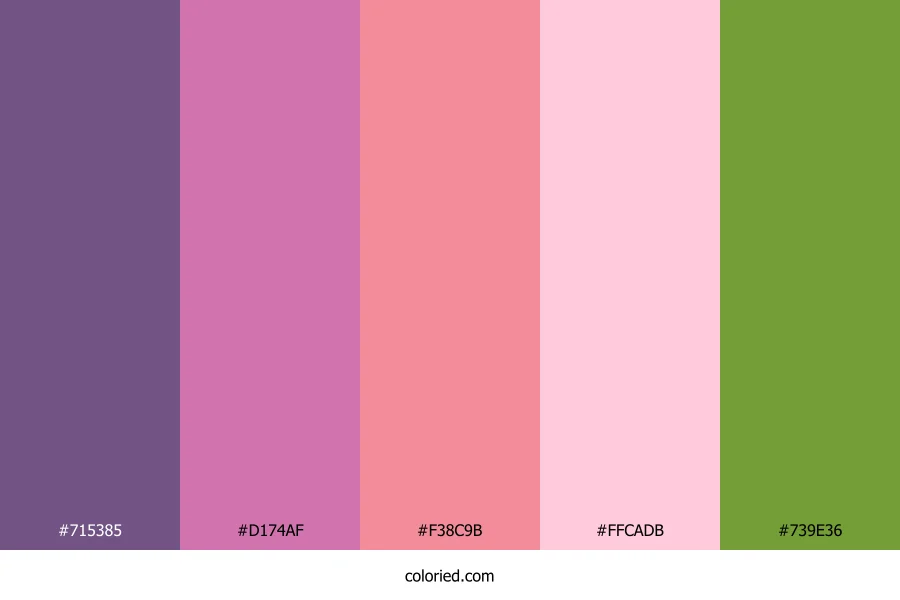 Frosted Plum Orchard Color Palette