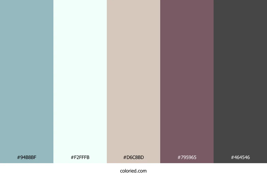 Frosted Sage Bloom Color Palette