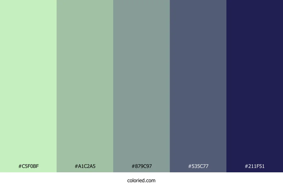Frosted Sage Haven Color Palette