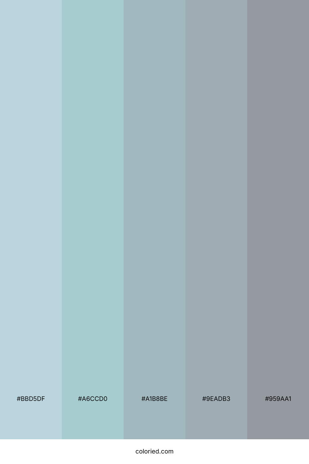 Frosted Slate Garden Color Palette