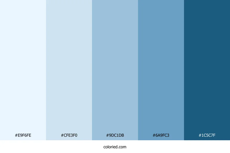 Frozen Lagoon Horizon Color Palette