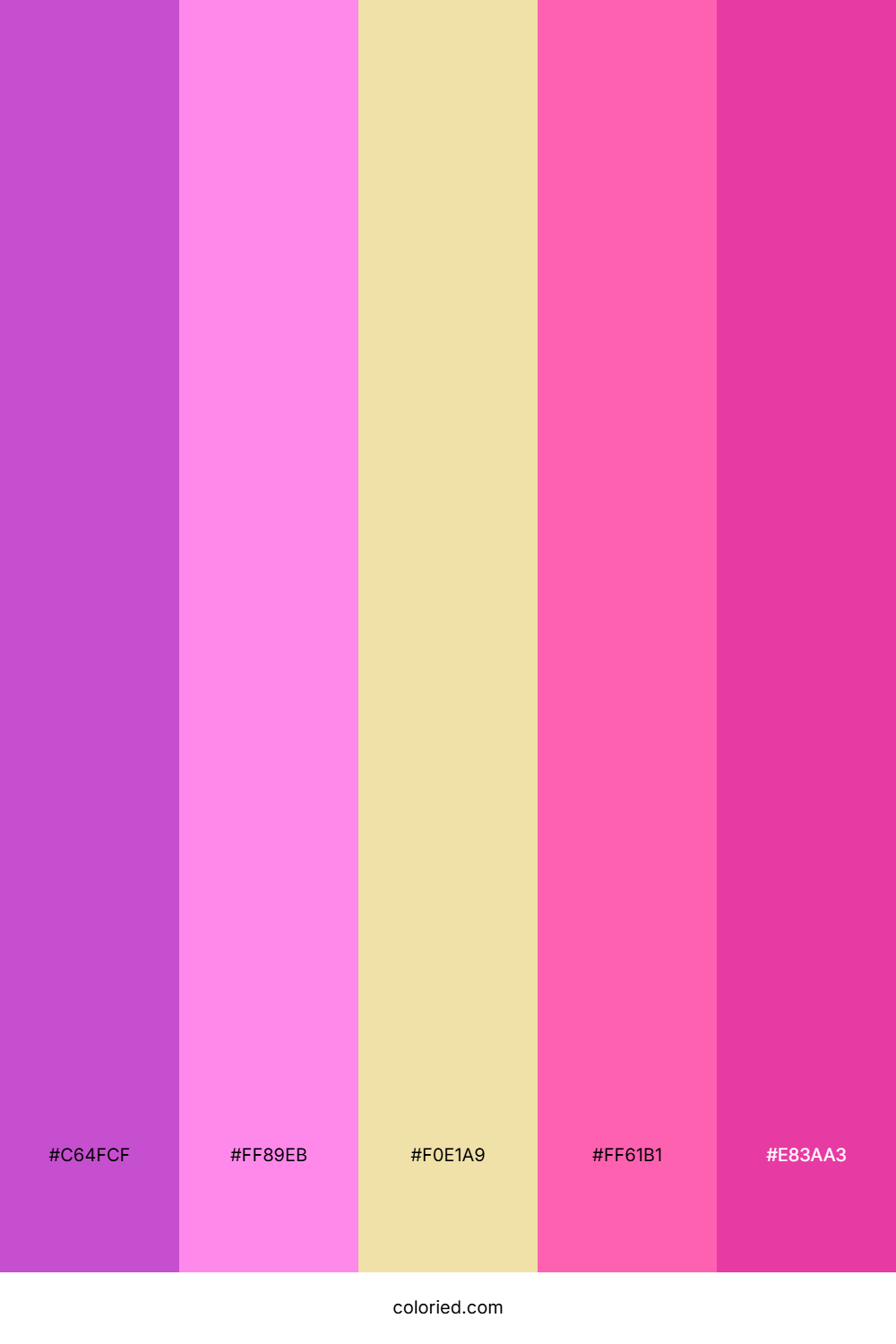 Fuchsia And Lemon Color Palette