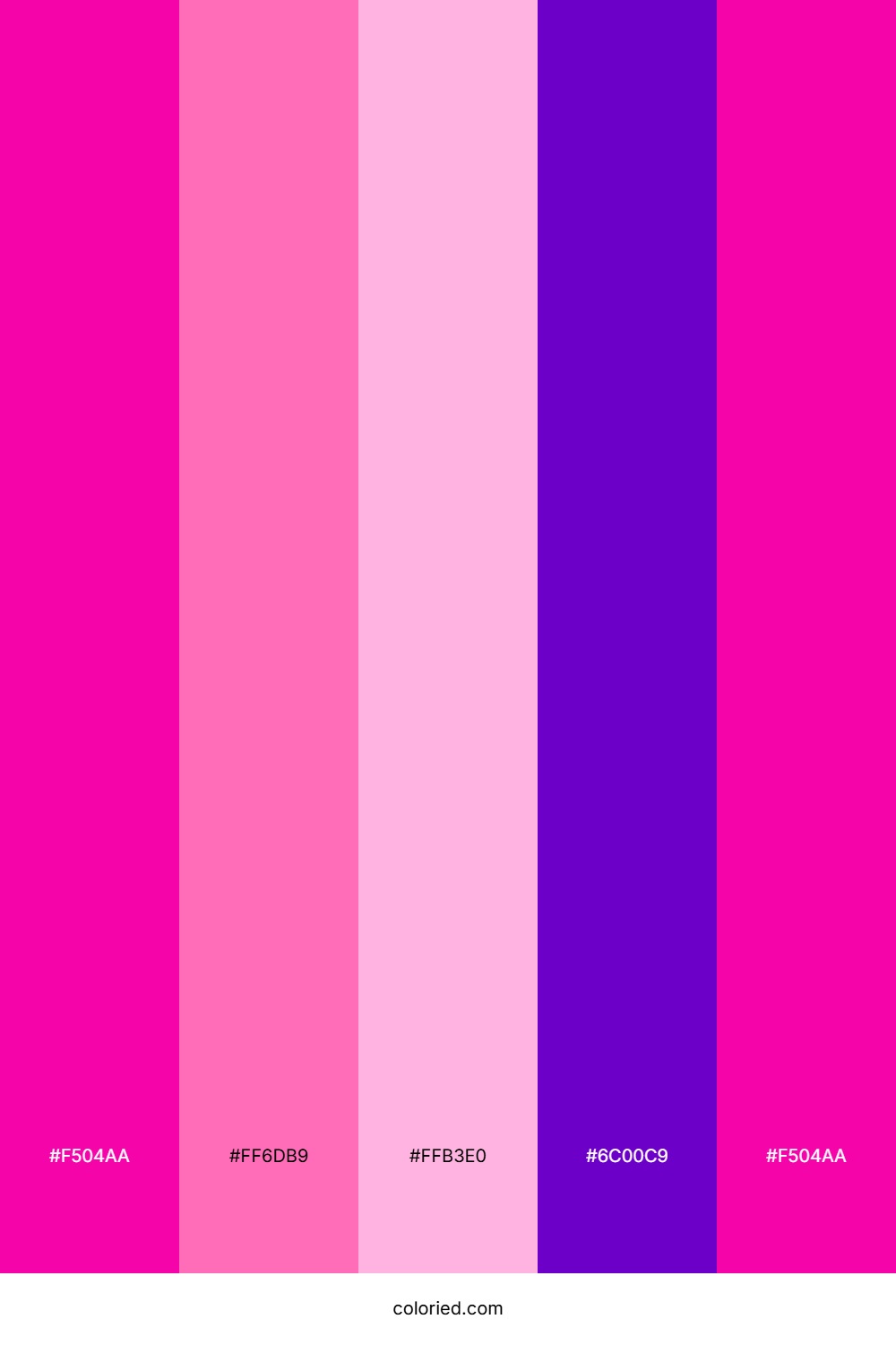 Fuchsia And Violet Color Palette