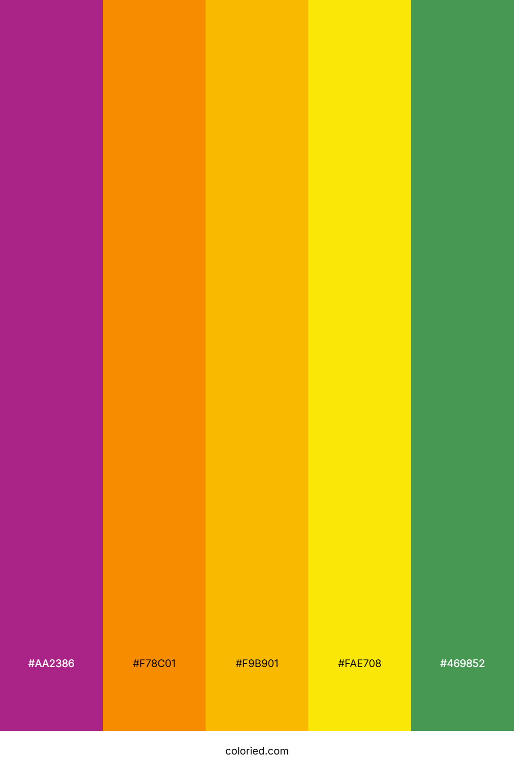 Fuchsia Citrus Meadow Color Palette
