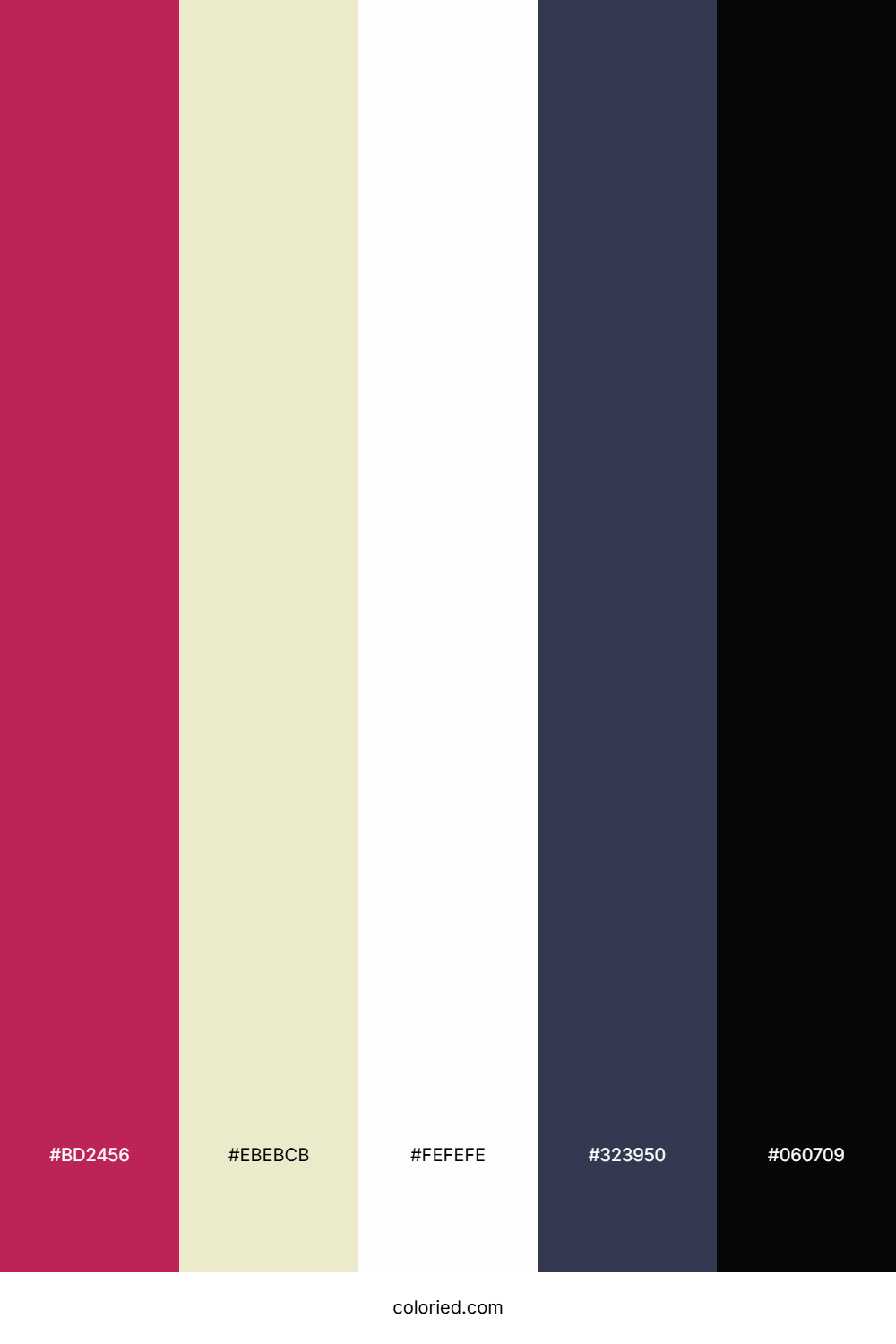 Fuchsia Ivory Night Color Palette
