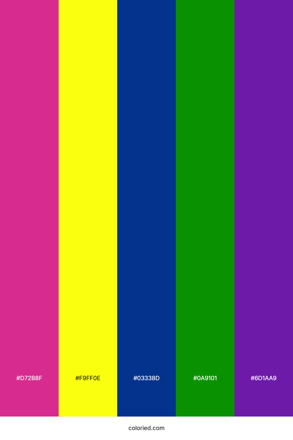 Fuchsia Lemon Forest Color Palette