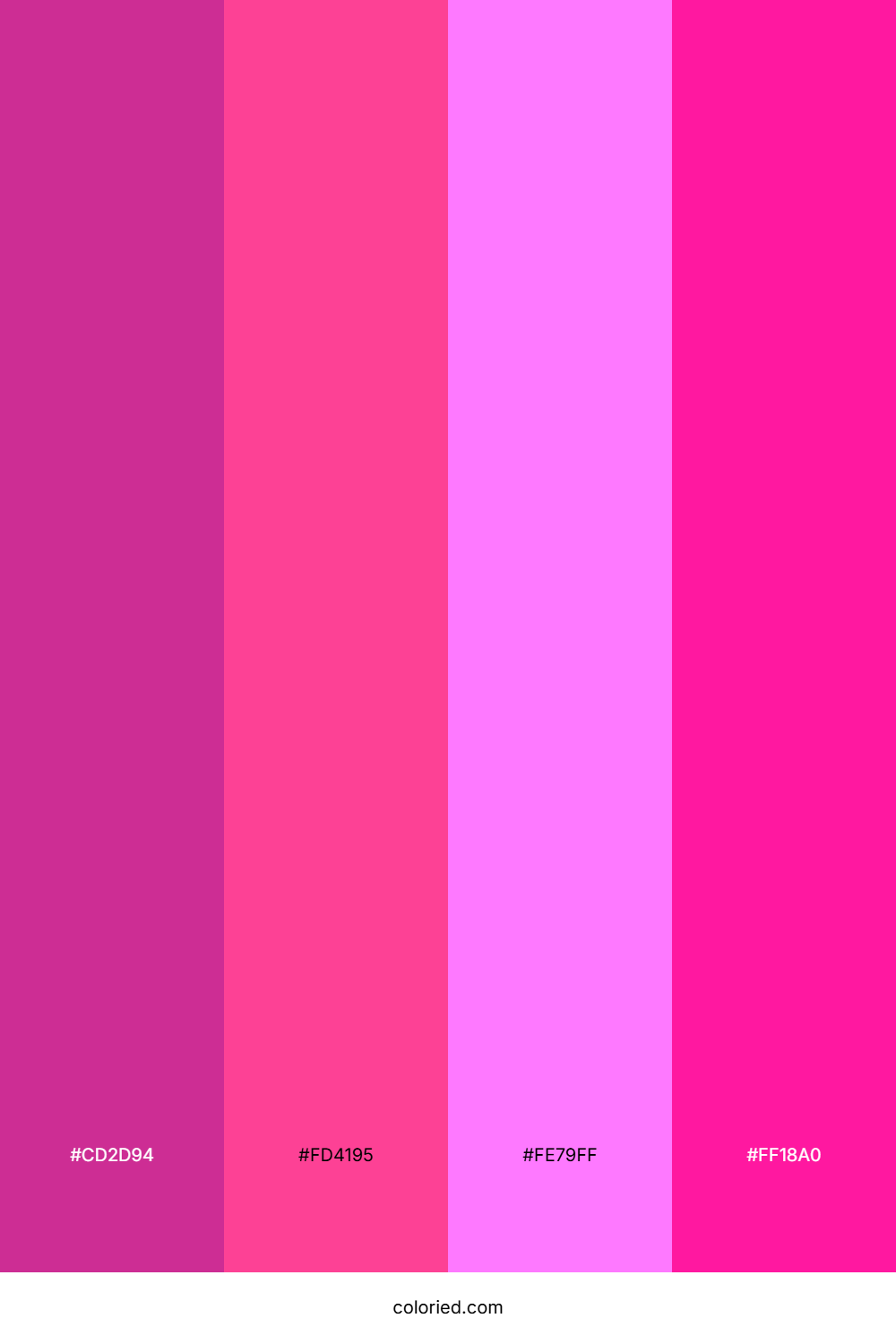Fuchsia Pink and Hot Pink Color Palette