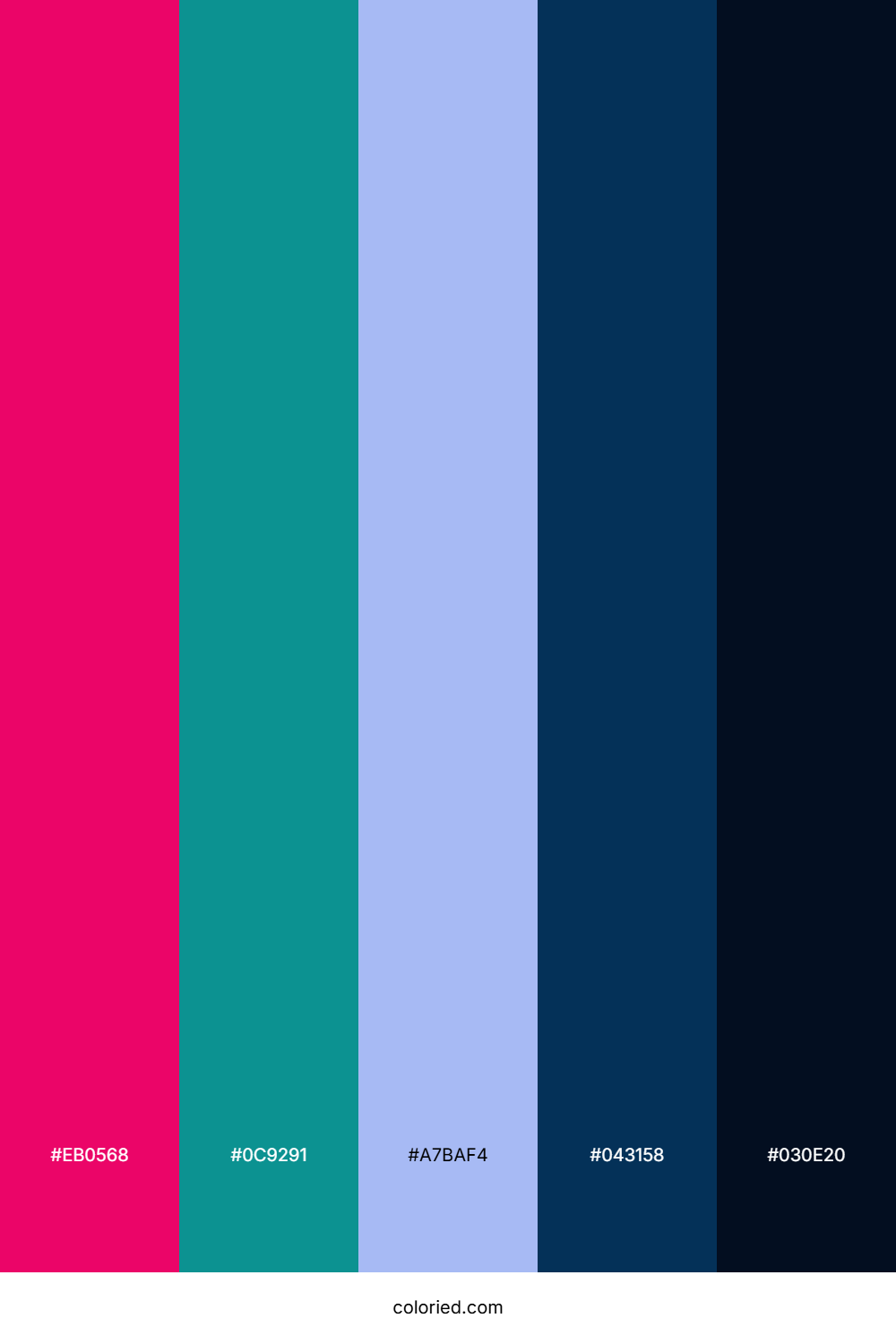Fuchsia Teal Harmony Color Palette