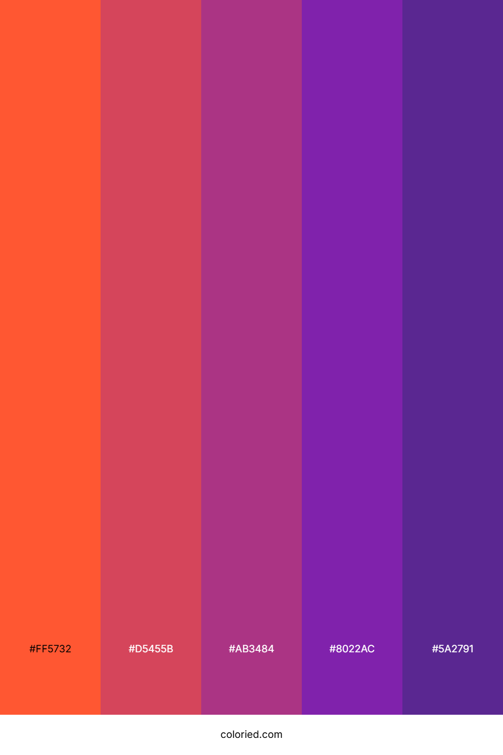 Fuchsia Violet Ember Color Palette