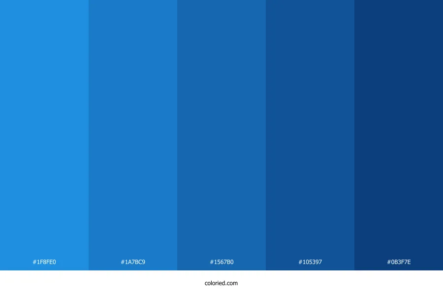 Fun Blue Color Palette