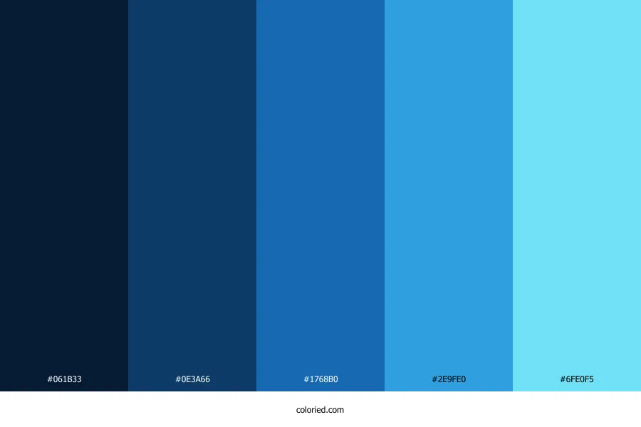Futuristic Blue Color Palette