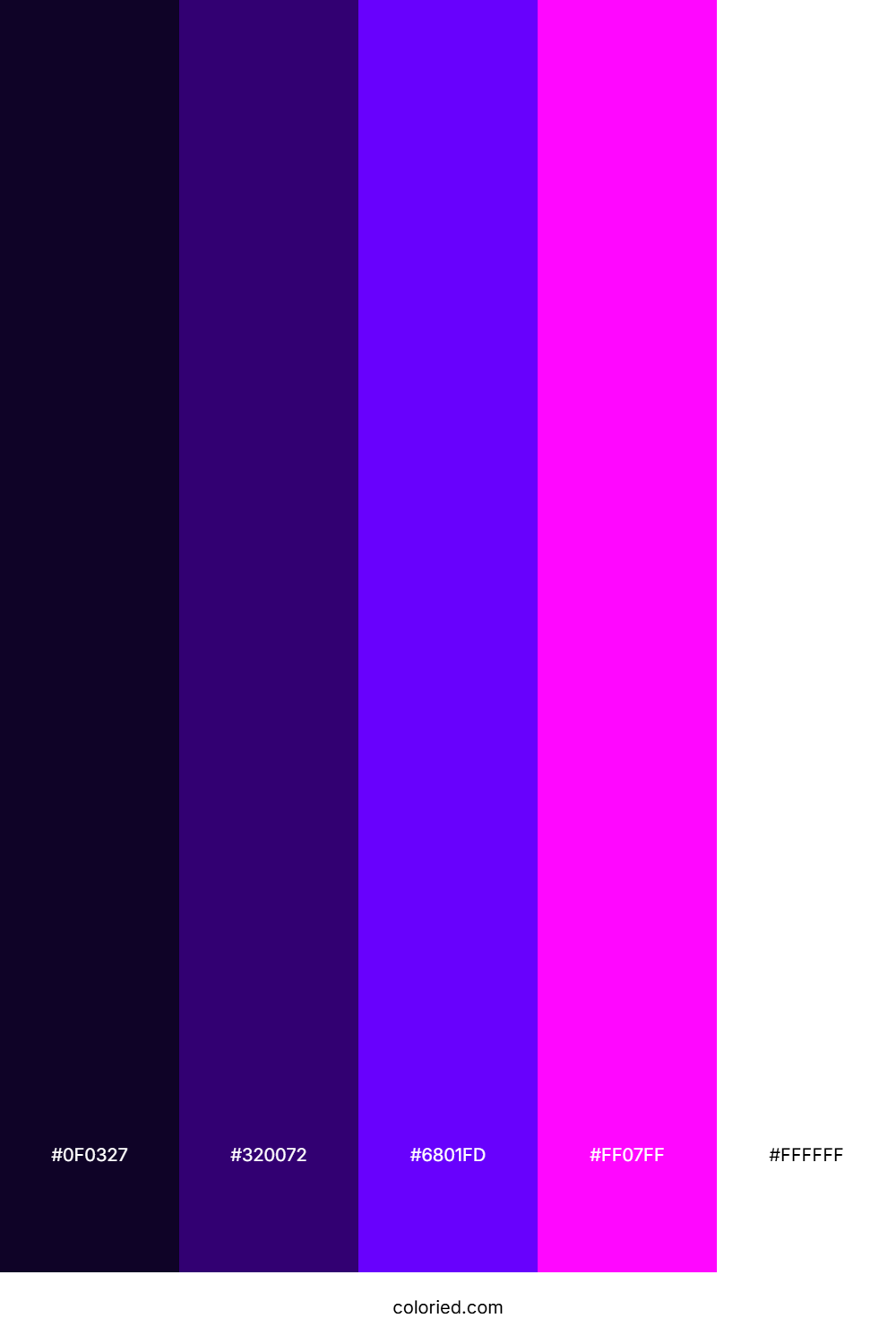 Galactic Violet Dream Color Palette