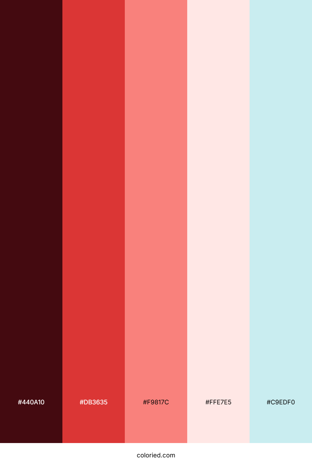 Garnet Blush Mist Color Palette
