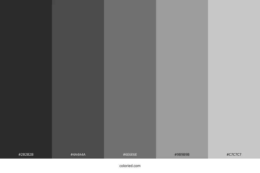 Gauntlet Gray Color Palette