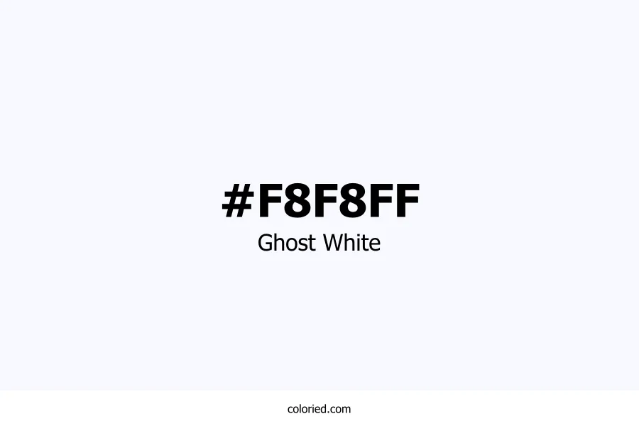 Ghost White Color Hex Code