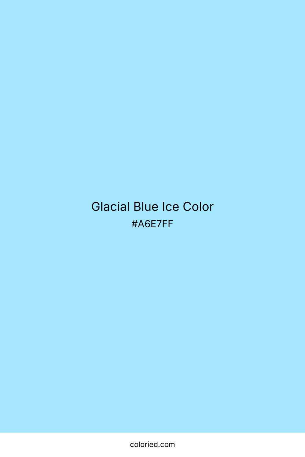 Glacial Blue Ice Color