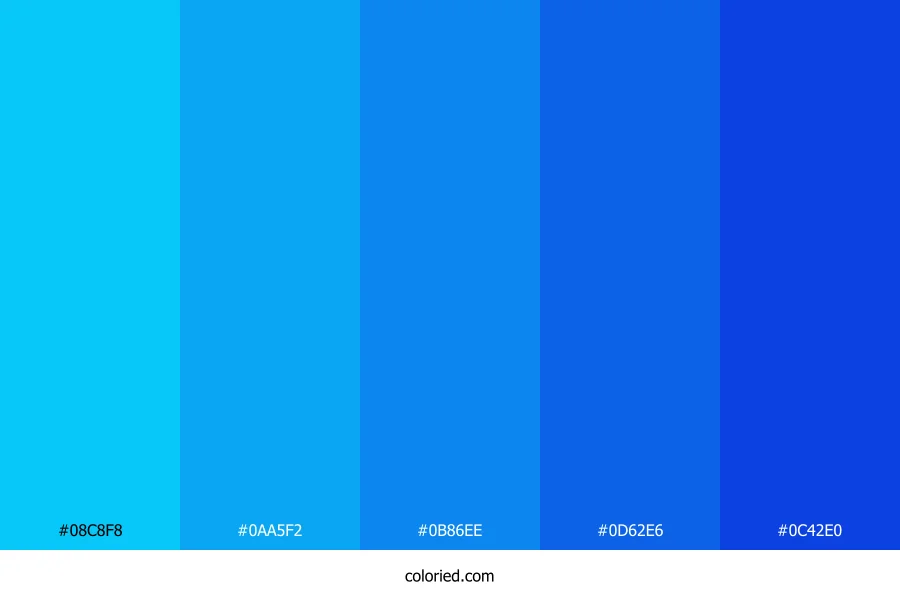 Glacial Sky Stream Color Palette