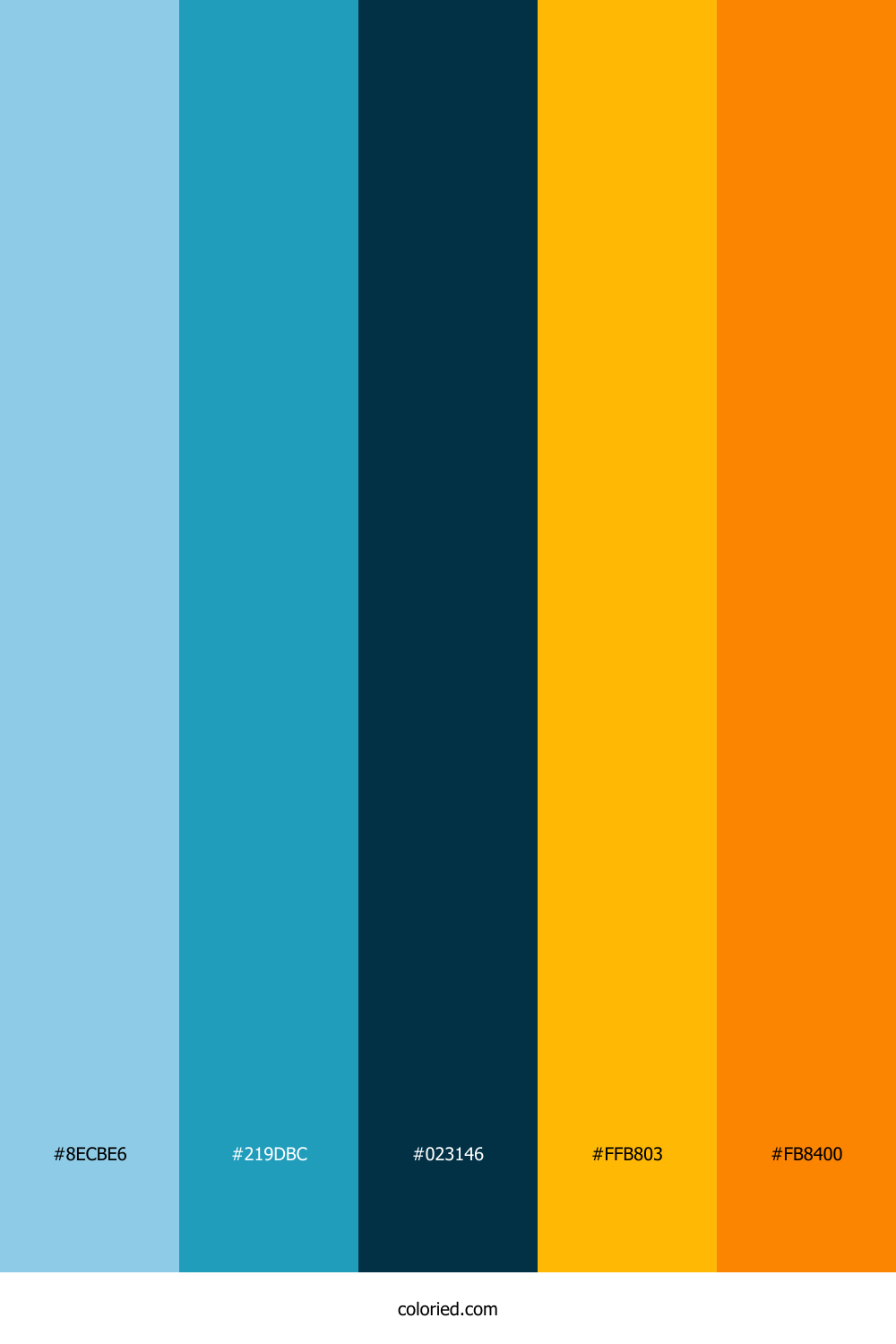 Glacial Teal Sunset Palette