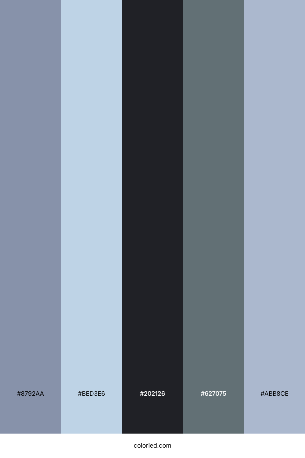 Glacial Twilight Fog Color Palette