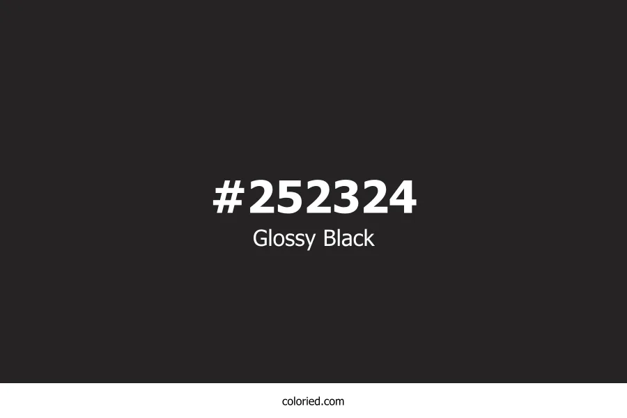 Glossy Black Color