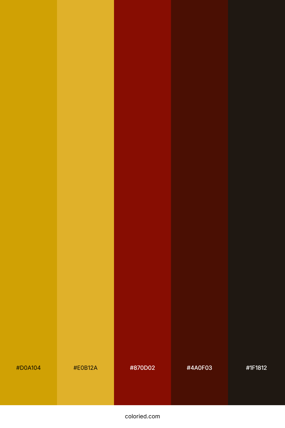 Gold and Crimson Color Palette