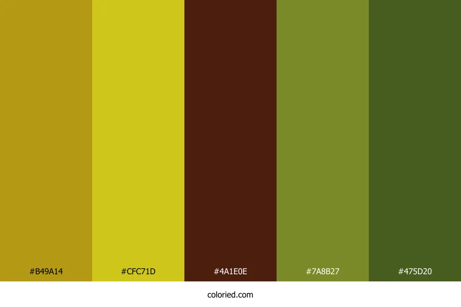 Gold and Forest Color Palette