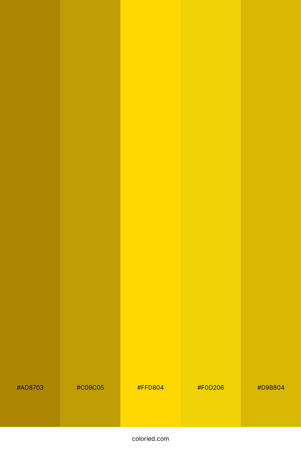 Gold And Goldenrod Color Palette