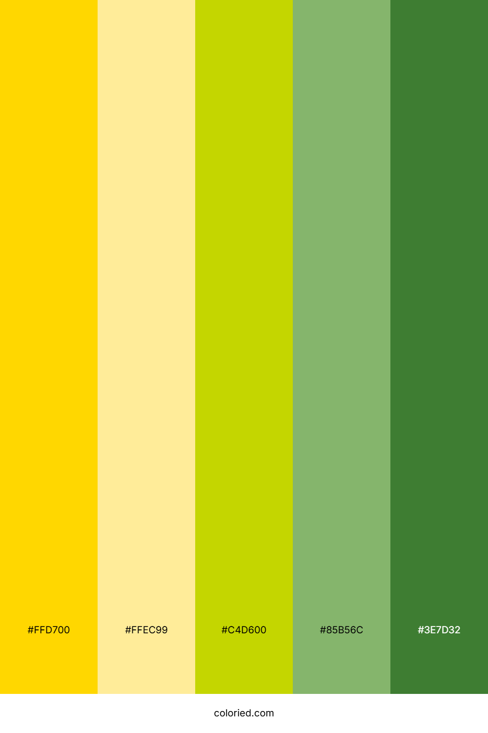 Gold and Green Color Palette