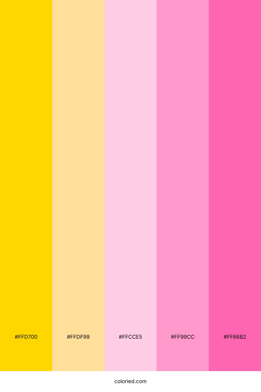 Gold and Pink Color Palette