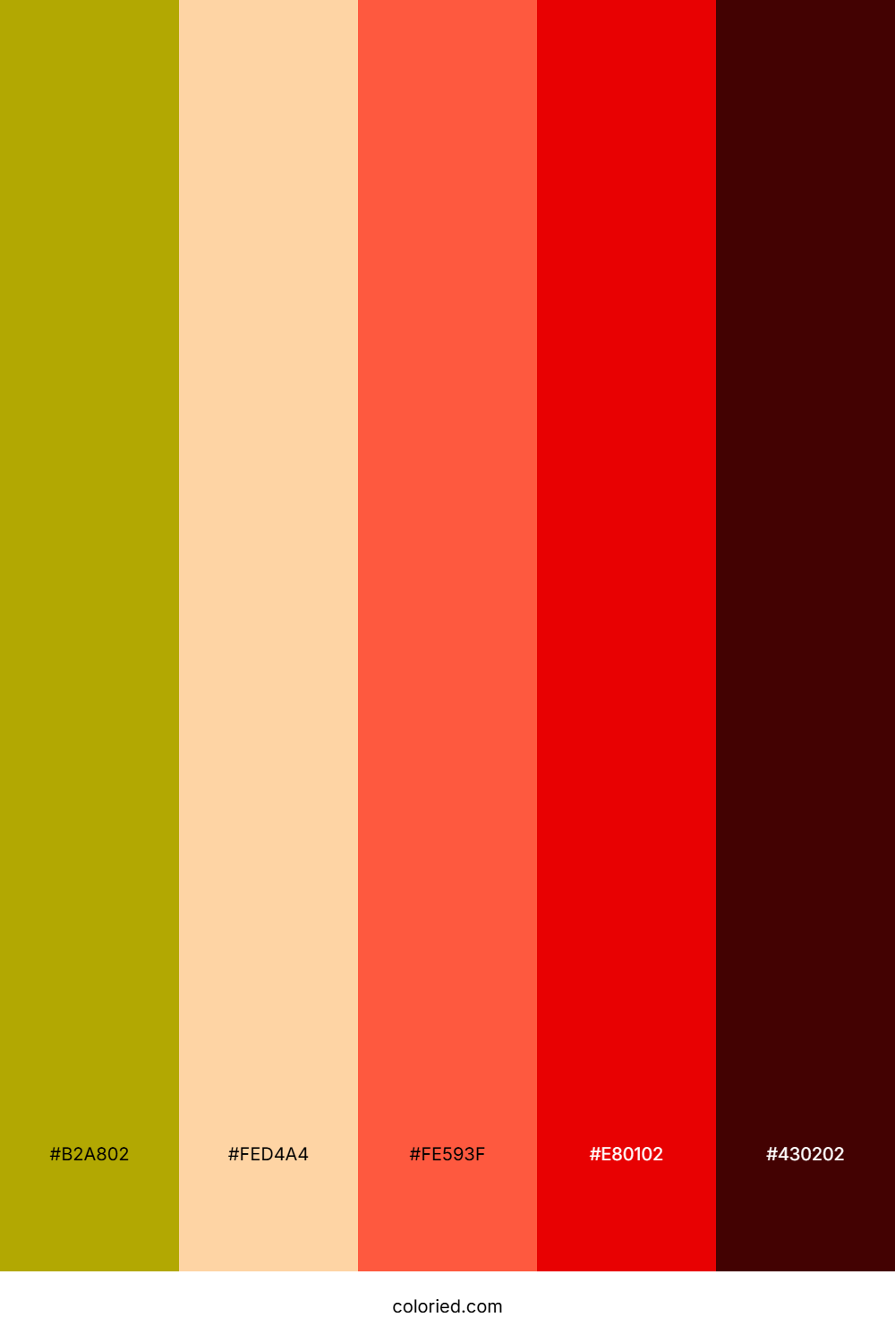 Gold Apricot Crimson Color Palette