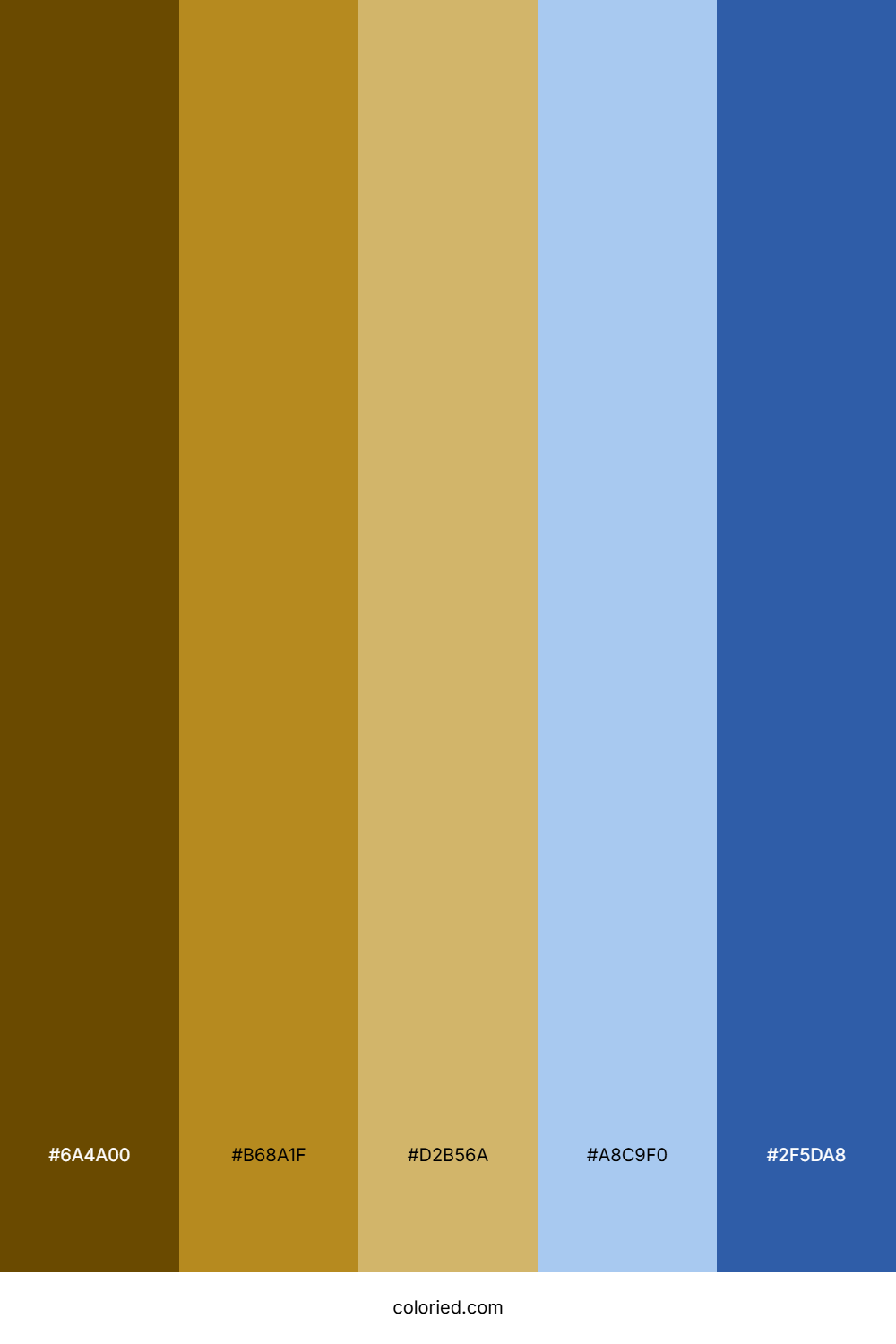 Gold Blue Color Palette