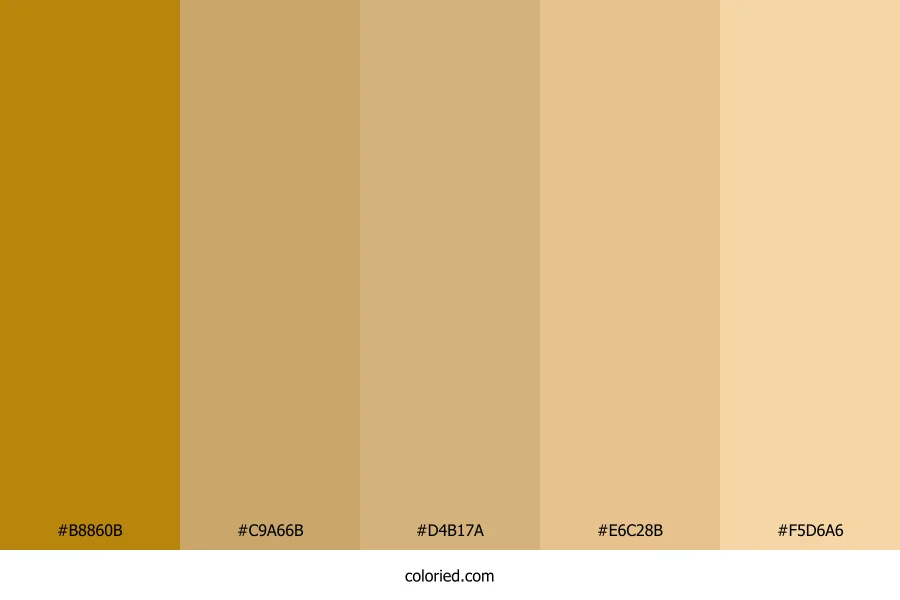 Gold Bronze Color Palette