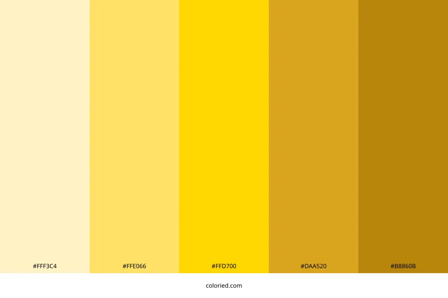 Gold Color Palette