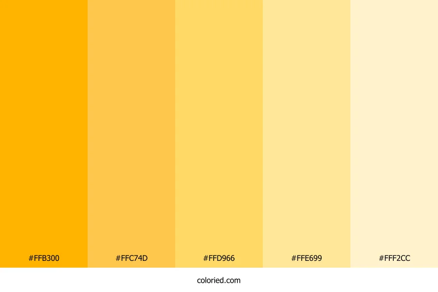 Gold Orange Color Palette