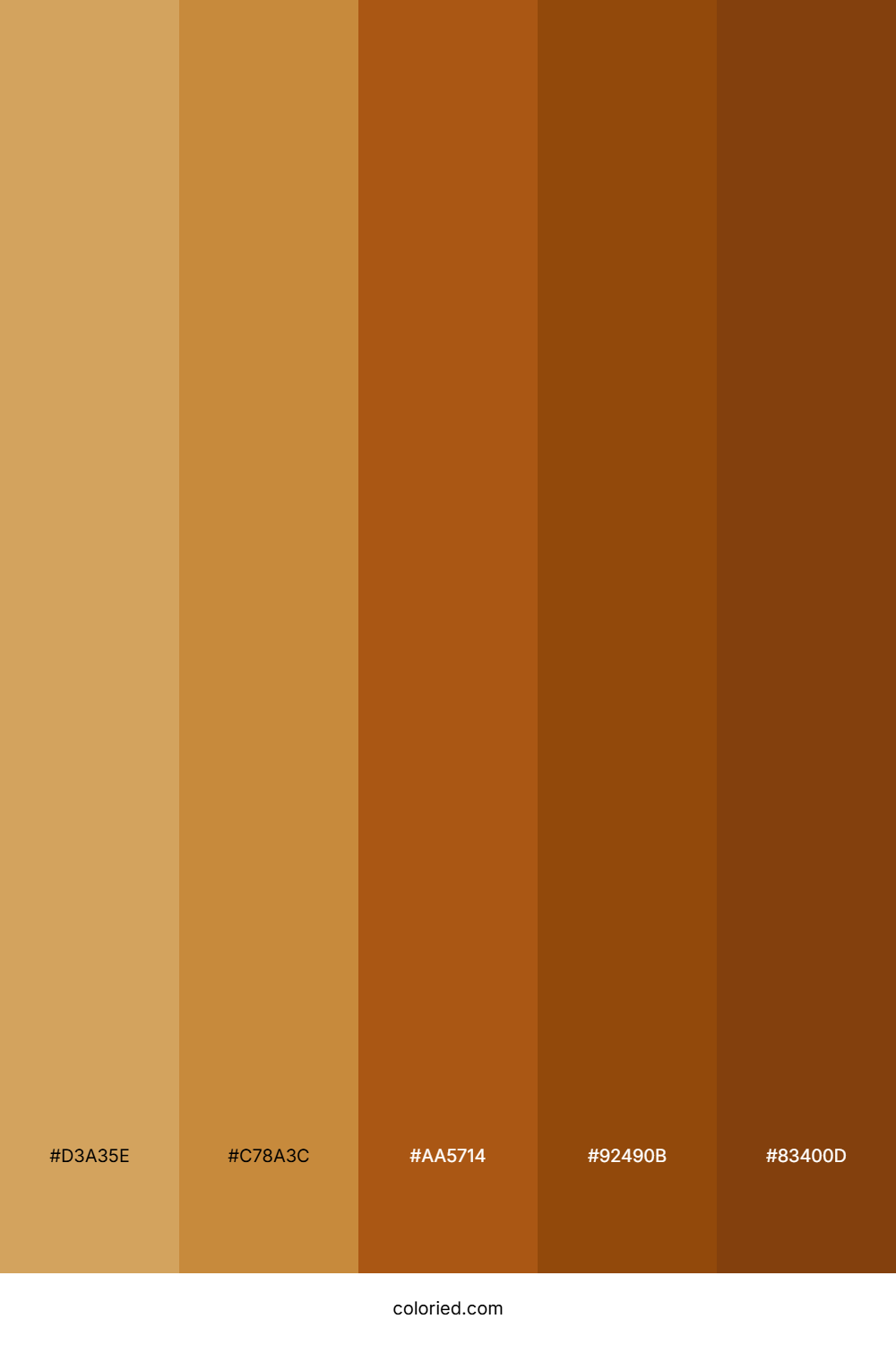 Golden Amber and Burnt Orange Color Palette