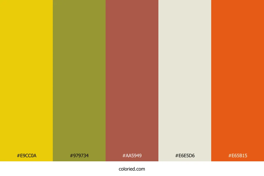 Golden Amber Tide Color Palette