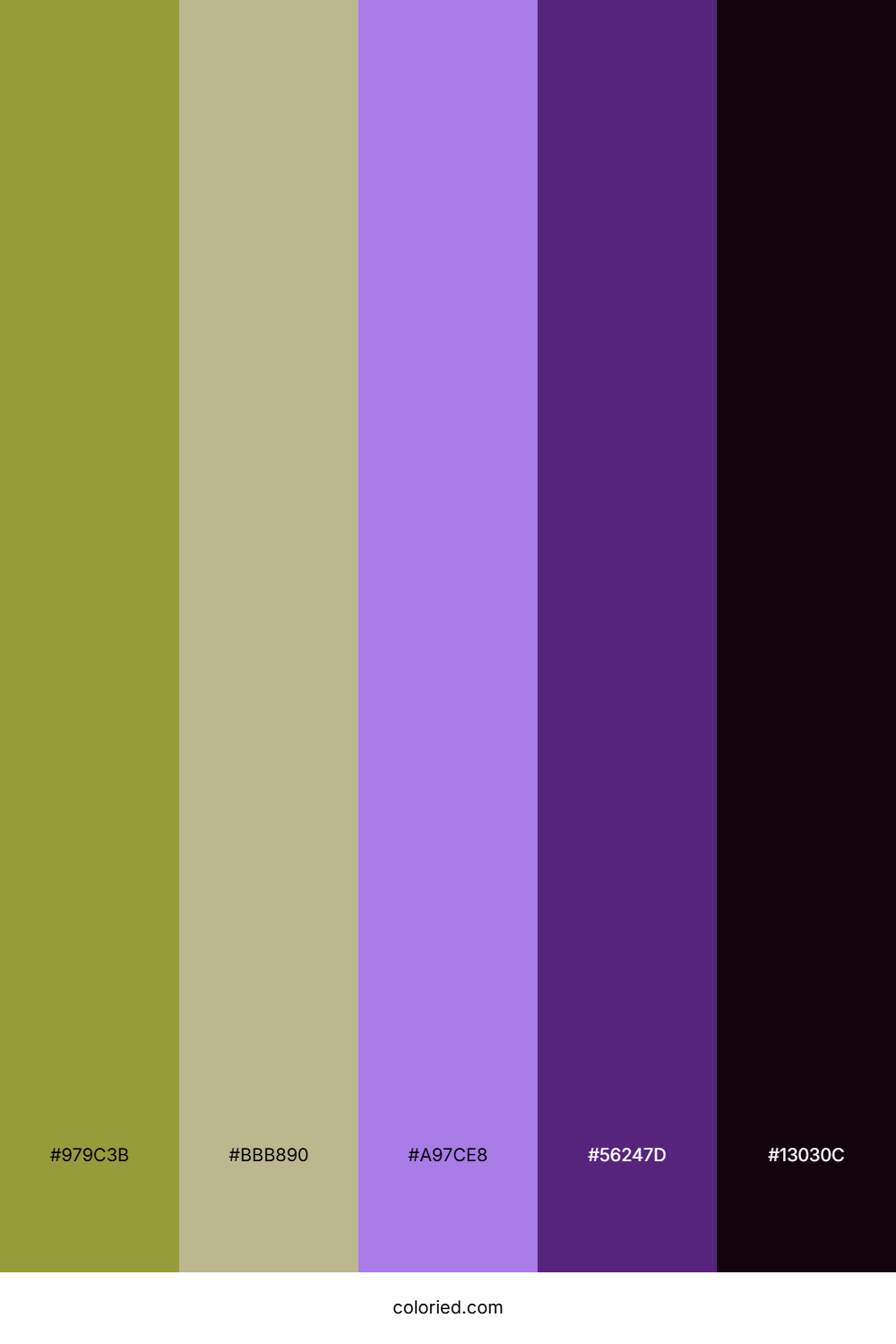 Golden Amethyst Grove Color Palette