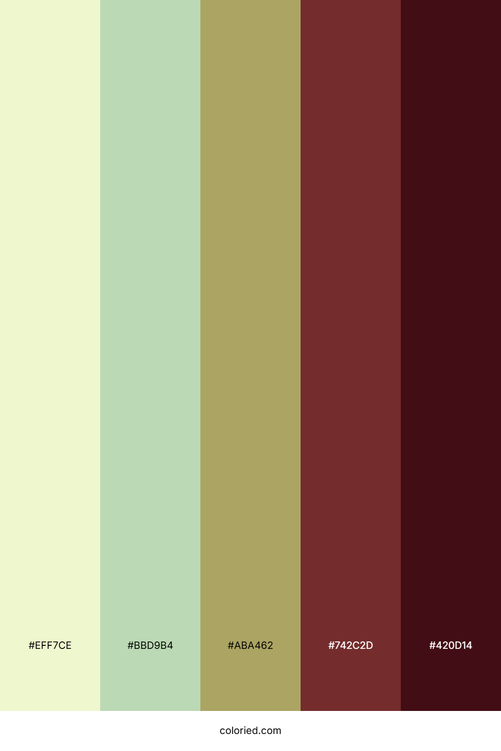 Golden Autumn Grove Color Palette