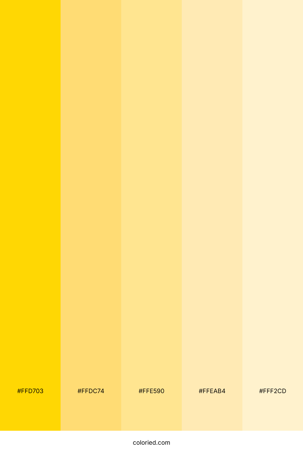 Golden Blonde Hair Color Palette