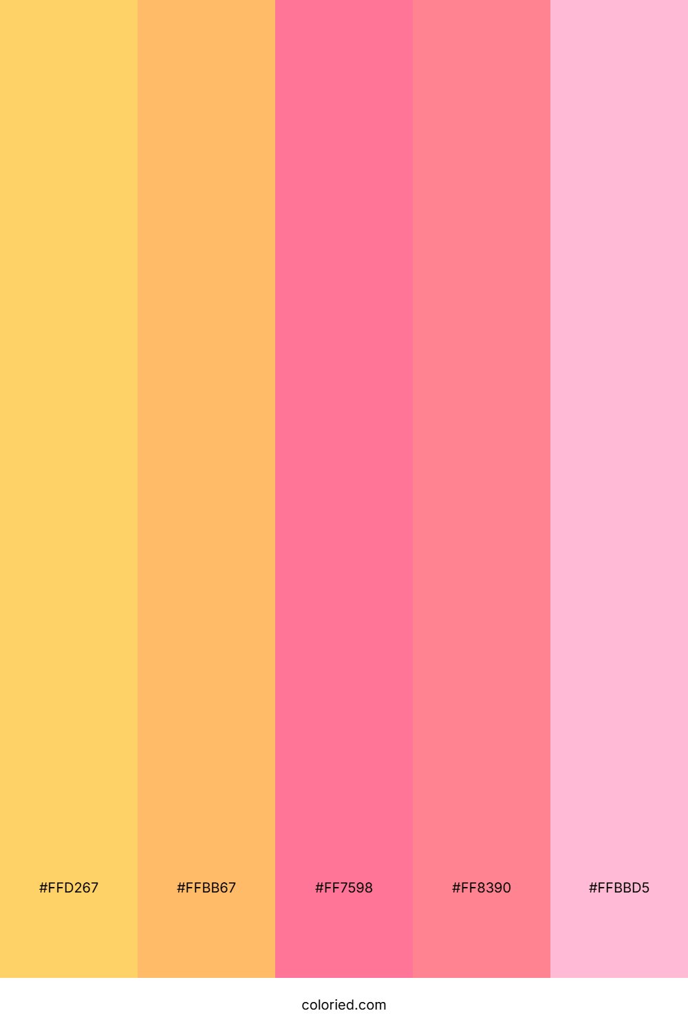 Golden Blush Sunset Color Palette